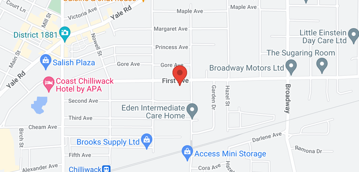 map of 220 46262 FIRST AVENUE